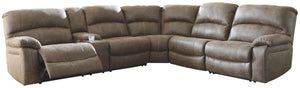 Segburg Benchcraft 4-Piece Power Reclining Sectional