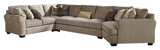 Pantomine Benchcraft 4-Piece Sectional with Cuddler