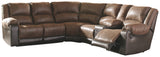 Nantahala Signature Design by Ashley 6-Piece Reclining Sectional