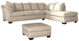 Darcy Signature Design 3-Piece Living Room Set with Oversized Ottoman