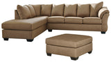 Darcy Signature Design 3-Piece Living Room Set with Oversized Ottoman