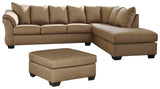 Darcy Signature Design 3-Piece Living Room Set with Oversized Ottoman