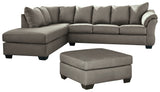 Darcy Signature Design 3-Piece Living Room Set with Oversized Ottoman