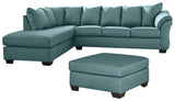 Darcy Signature Design 3-Piece Living Room Set with Oversized Ottoman