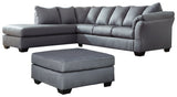 Darcy Signature Design 3-Piece Living Room Set with Oversized Ottoman