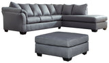 Darcy Signature Design 3-Piece Living Room Set with Oversized Ottoman