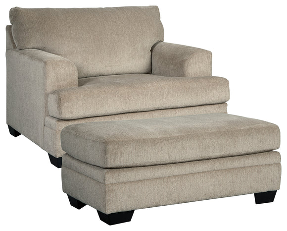 Dorsten Signature Design 2-Piece Chair with Ottoman