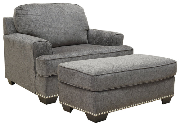 Locklin Benchcraft 2-Piece Chair with Ottoman