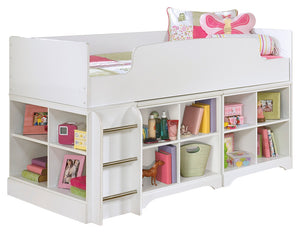 Signature Design by Ashley Lulu Twin Loft Bed with 2 Bookcases