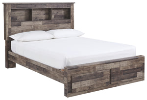 Benchcraft Derekson Queen Panel Bookcase Bed with 2 Storage Drawers