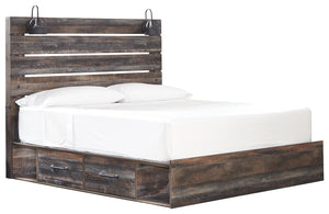 Signature Design by Ashley Drystan King Panel Bed with 4 Storage Drawers