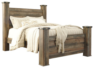 Signature Design by Ashley Trinell Queen Poster Bed