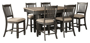 Tyler Creek Signature Design Counter Height 7-Piece Dining Room Set